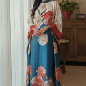 Teal elegant Kafataan