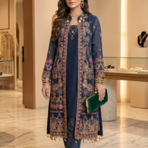 Afrozeh la fuchsia in Blue